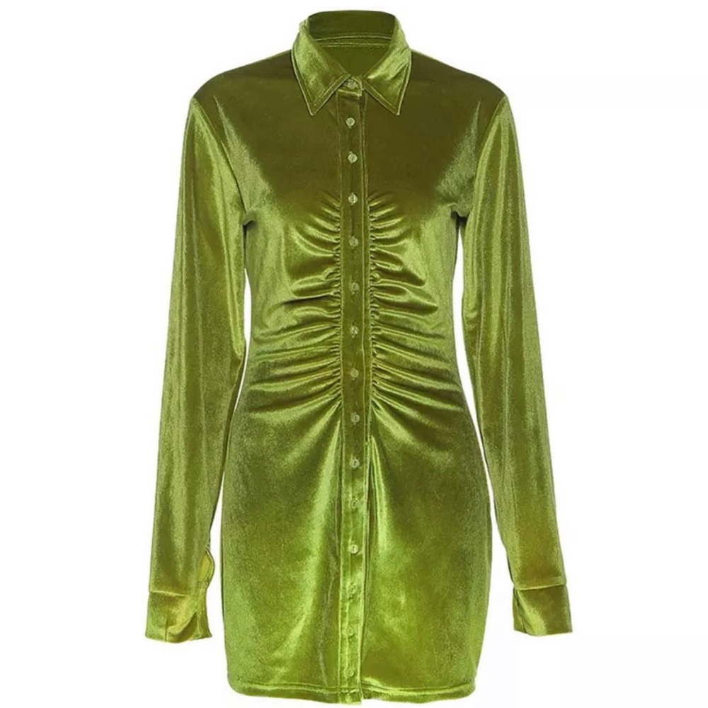 olive green dress